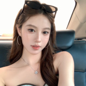 辣妹满钻银色大圆圈耳环女简约素圈耳钉显脸小夸张耳圈 蜜桃茶