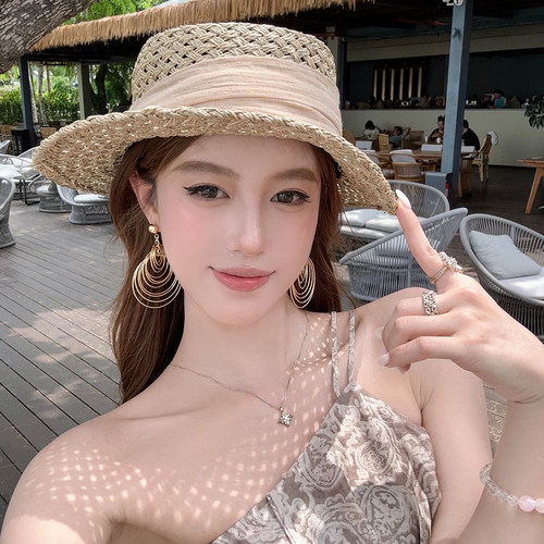 summervibe~金色多层圈圈大耳环