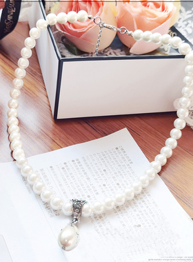 小香风法式旗袍饰品珍珠项链