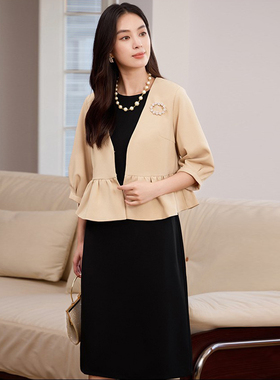 2026年春季连衣裙子女装韩式小外套背心裙两件套装裙子女士88660