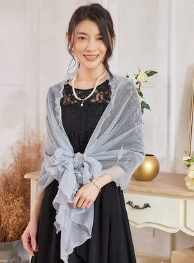 小披肩结婚庆围巾婚礼新娘婚纱巾伴娘服外套晚礼服旗袍外搭88508