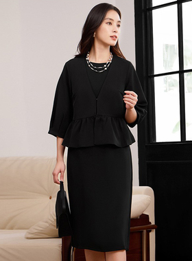 2026年夏季连衣裙子女士减龄套装外套配无袖裙两件套装裙子88660