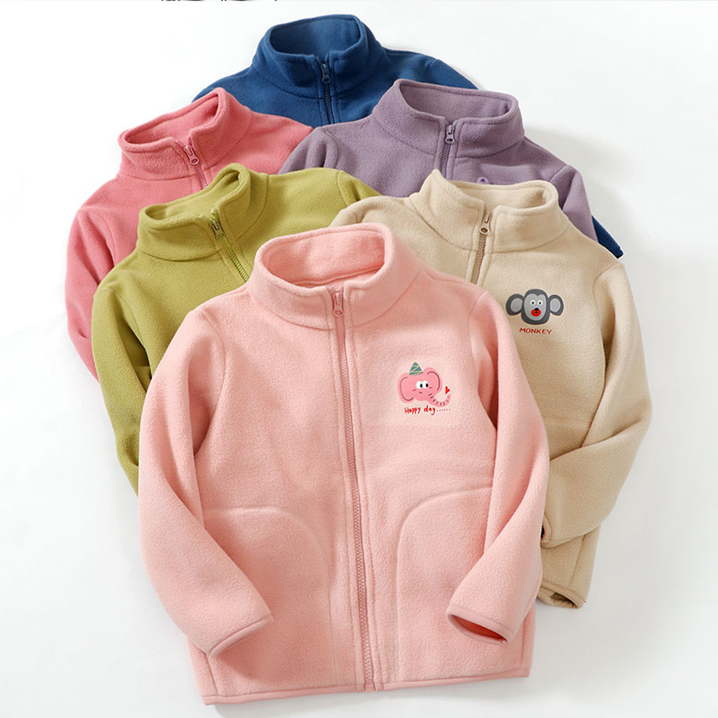 儿童外套摇粒绒中大童青少年内胆