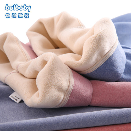 儿童德绒保暖裤男童女童加绒加厚