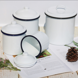耐高温耐酸碱搪瓷缸药膏缸纱布桶油膏缸换药消毒用家用收纳罐糖罐
