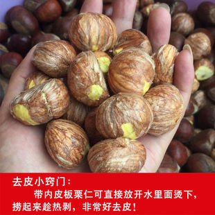 2025年新下树去壳带内皮板栗仁下单现剥新鲜发货老毛板栗仁包邮