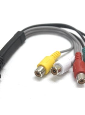 Directv 10pin转3RCA视频AV+3RCA色差线