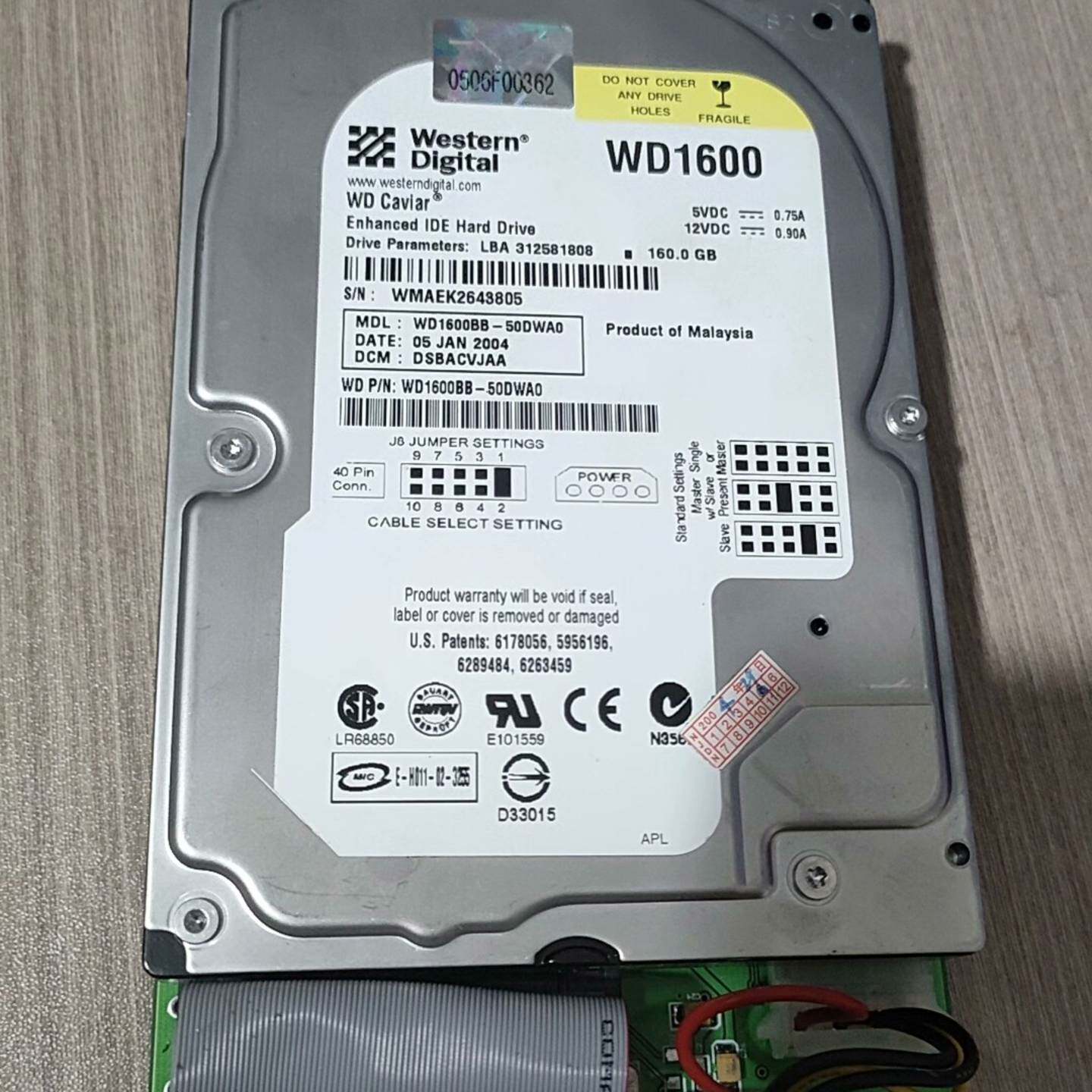 维修WD1600BB-50dwa0，，，的成色漂亮功能完好需要议价