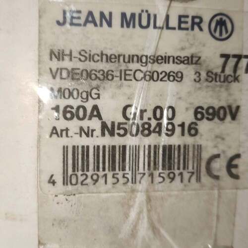 可维修JEAN MLLER，德国金米勒熔断器
