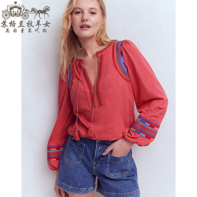 英国Boden代购女装T恤上衣