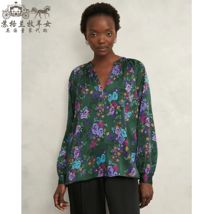 英国代购女装新款百搭长袖衬衫