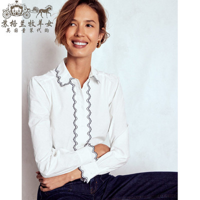 英国Boden女装购长袖衬衫上衣