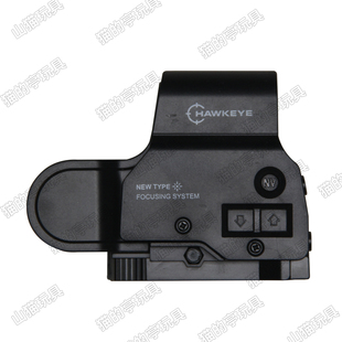 558折叠全息红点侧面瞄准器装饰镜弹弓玩具通用导轨20-22MM配件