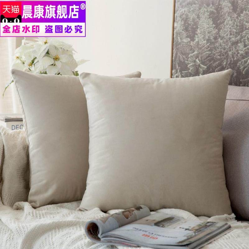 .Solid Velvet cloth Pillows Cushion sofa a living room automobile vehicle Lumbar pad square Office Lunch break pillowin the Home Fabric , Pillow/Pillow  category - from Buy2taobao.com to provide professional Taobao agent buy service