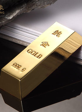 瑞象合金仿真金条实心