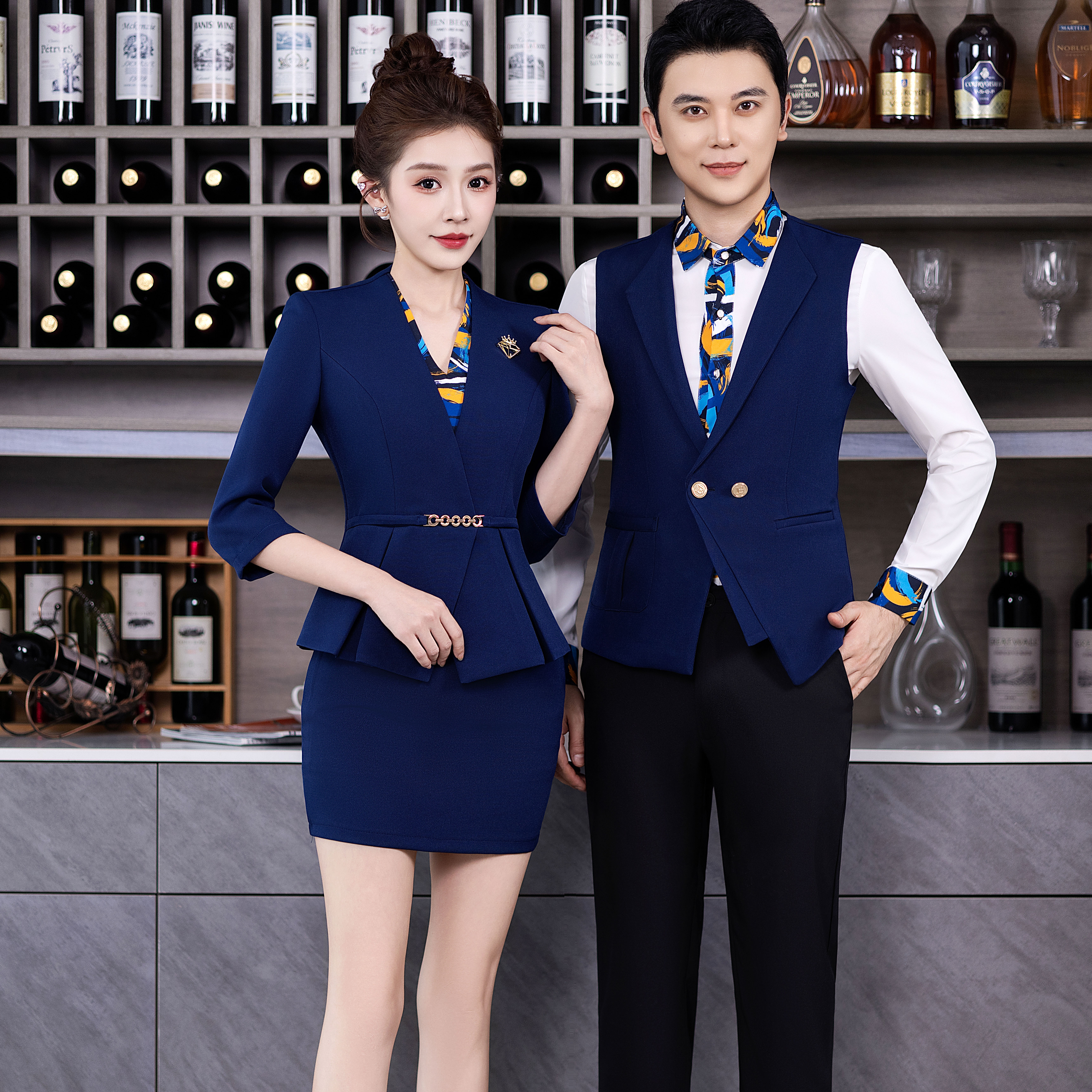 新款KTV公主服酒店会所修身制服