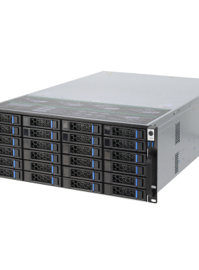 拓普龙4U存储服务器24盘位热插拔机箱S465-24支持EATX主板6GB背板