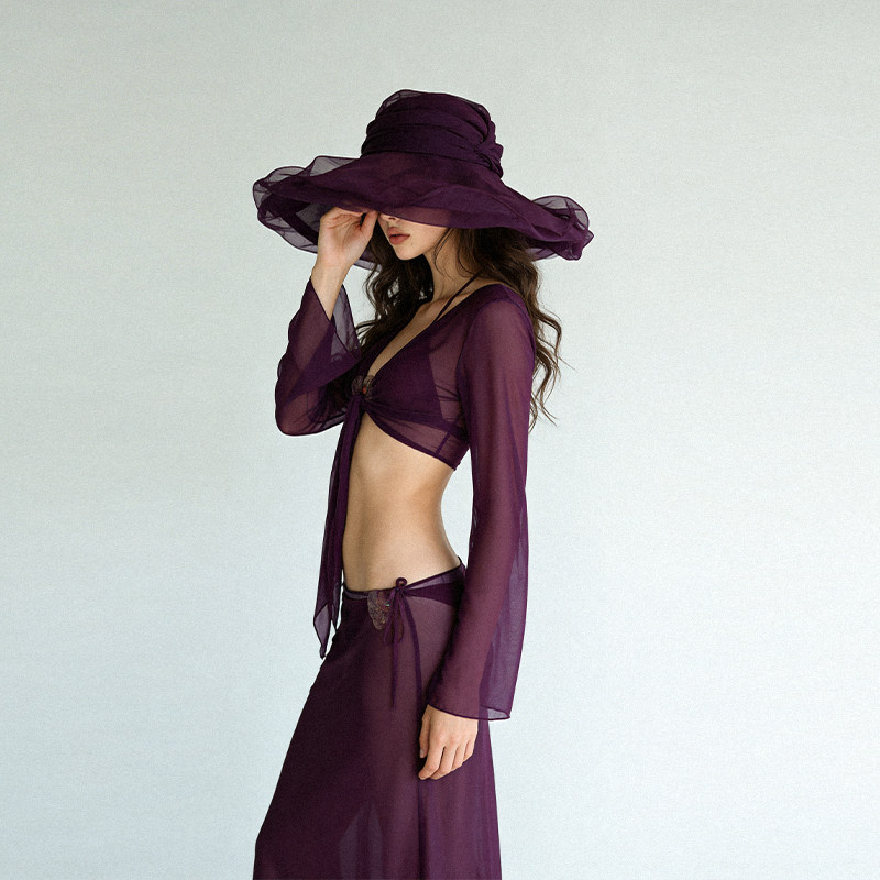 anqinwind分体泳衣女性感绝美泡温泉小胸聚拢辣妹度假风比基尼