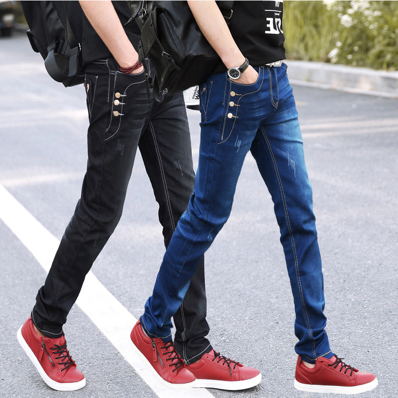 Jeans pour adolescent pieds Slim pour Quatre saisons - Ref 1469518 Image 1