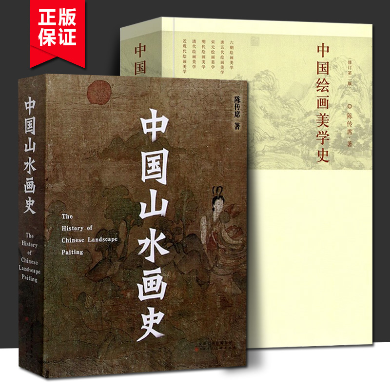 中国绘画美学史+中国山水画史 2册 六朝唐五代宋元明代清朝近现代点校注释今译书画山水画绘画美学史理论国画起源古代艺术发展历史