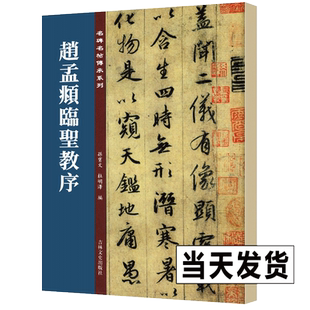 正版书 赵孟頫临圣教序 清晰原碑临本孙宝文名碑名帖傳承系列怀仁集王羲之圣教序全文高清赵孟俯临圣教序行书毛笔书法字帖临摹碑帖