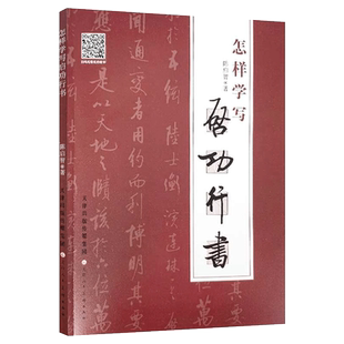 正版赠视频 怎样学写启功行书 陈启智 著 毛笔书法字帖临摹教程笔画部首结构布局 启功体行书的专业指导图书天津人民美术出版社