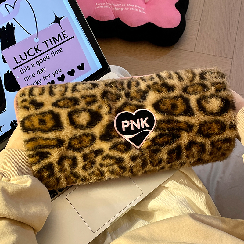 默默爱原创豹纹热水袋大号暖手宝