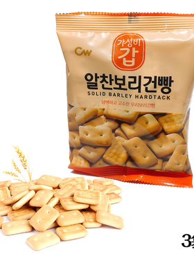 情友大麦饼干90g*3袋装韩国进口零食青右cw