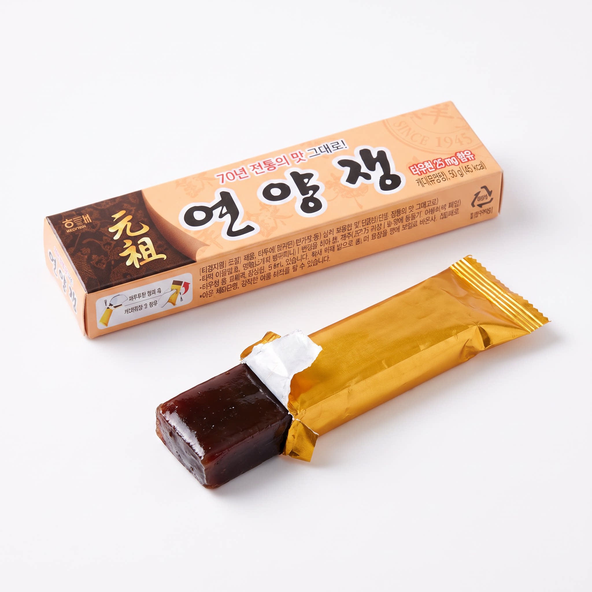 海太糖条55g红豆糕点心羊羹韩国进口零食小甜点下午茶