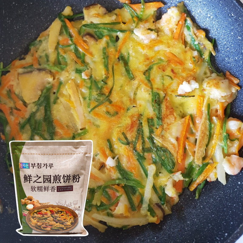 包邮鲜之园煎饼粉1kg韩国料理韩式餐厅传统泡菜海鲜饼蔬菜饼儿童