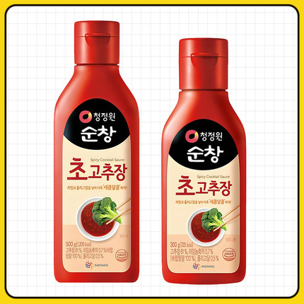 包邮清净园醋辣酱500g韩国进口蘸蔬菜凉拌菜生鱼片海鲜蘸酱