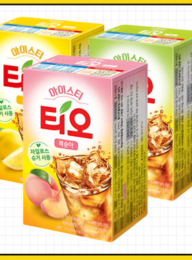 东西TIO柠檬苹果桃味红茶饮料234g（18条）韩国进口冰夏日果味