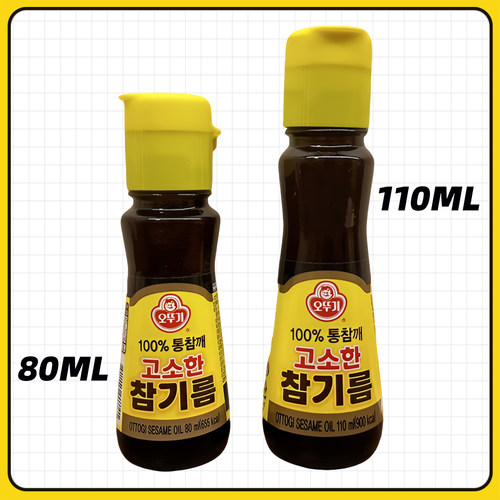 不倒翁芝麻油韩国进口纯芝麻