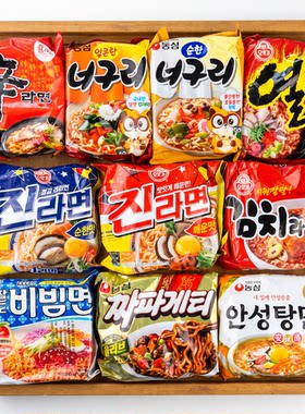 韩国拉面十包组合进口奥土基安城