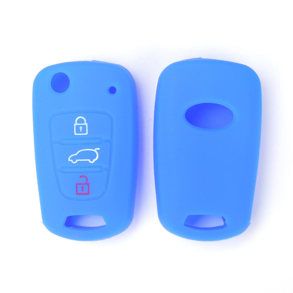 适用起亚K2K5K713智跑狮跑秀儿索兰托新佳乐汽车硅胶钥匙包钥匙套
