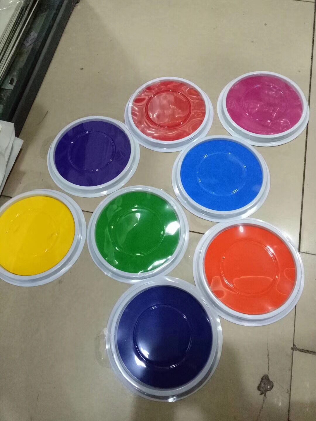 手掌印泥画颜料手指画印泥印台