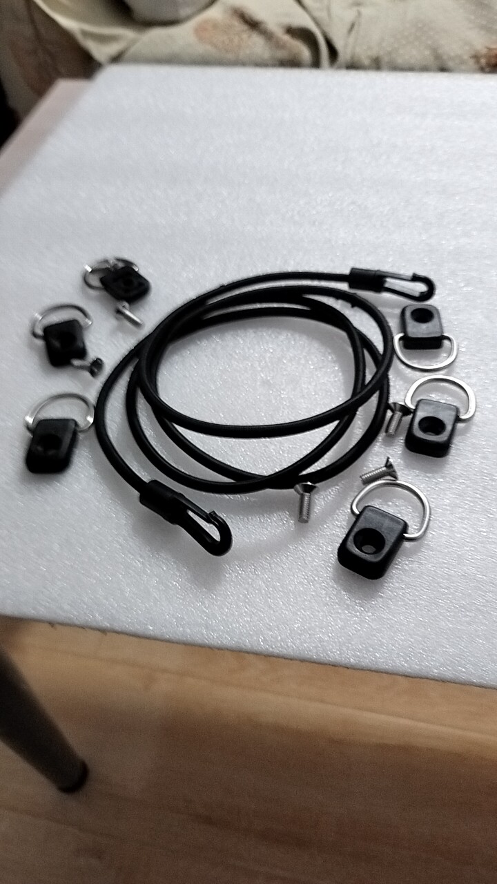 配件6个D型扣弹力绳挂钩