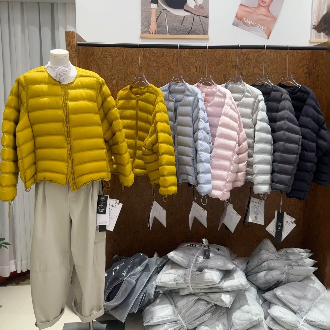 韩版圆领排骨羽绒服女短款2025秋冬新款洋气95白鸭绒超轻保暖外套