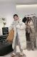 hello家长款 过膝羽绒服女2023冬新款 大被子加厚宽松连帽保暖外套