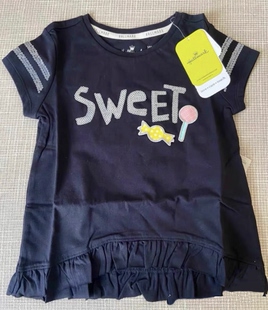 Hallmark贺曼夏季男童男幼儿童纯棉帅气短袖上衣T恤单件装80码