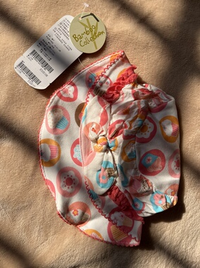 Hallmark贺曼竹纤维婴儿帽子遮阳帽春夏女宝太阳帽儿童帽子渔夫帽