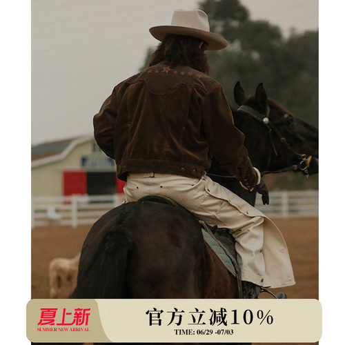 西部系列8W370克灯芯绒星月子母带Drizzler狩猎夹克 MBBCAR窄幅