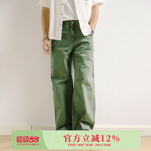 重磅NewVintage破坏水洗b11宽松直筒做旧伐木工工装裤MBBCAR窄幅