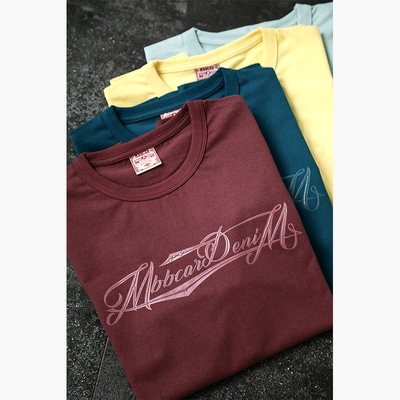 Mbbcar窄幅美式复古重磅纯棉T恤