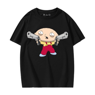 美剧恶搞之家衣服盖酷家族星战周边短袖t恤衫男女学生个性半袖夏