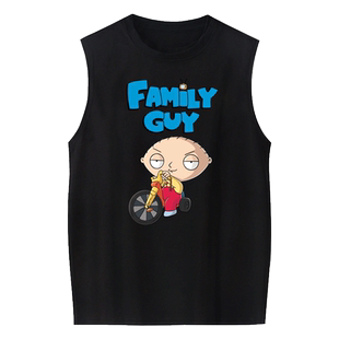 美剧恶搞之家衣服盖酷家族星战周边无袖t恤衫男女学生个性背心夏