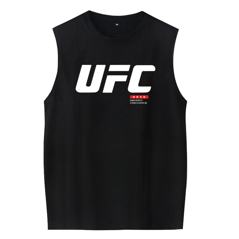 UFC小鹰MMA混合格斗无袖T恤背心国家队张伟丽拳击自由搏击棉马甲