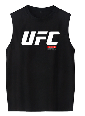 ufc背心无袖T恤纯棉马甲