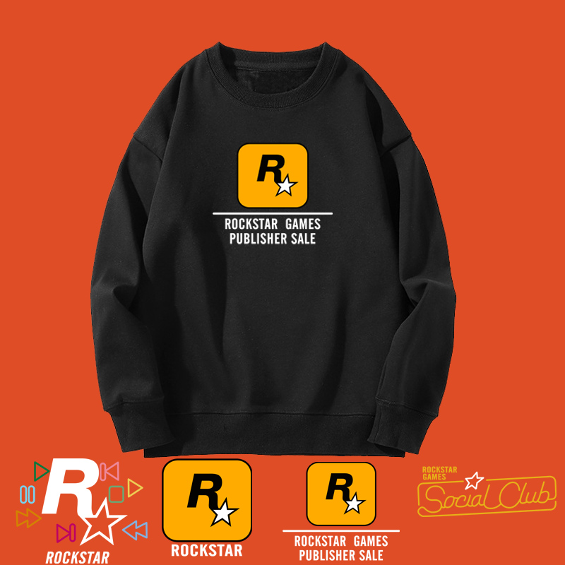 游戏公司星标圆领卫衣GTA电玩