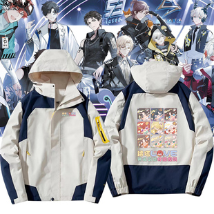 虚拟男团镭塔周边manta曼塔动漫周边夹克男女二次元外套春秋衣服